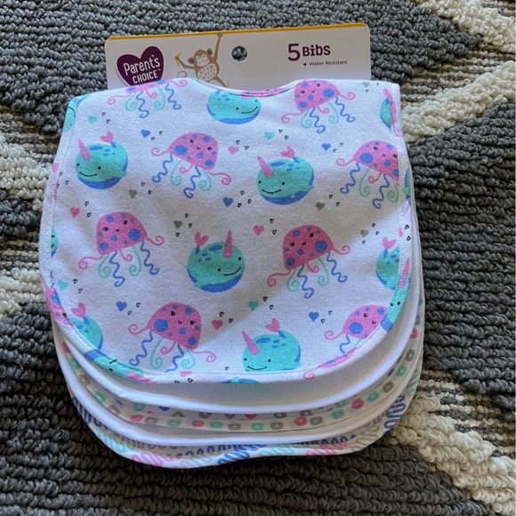 Parents choice 5pck bibs - Picture 1 of 1